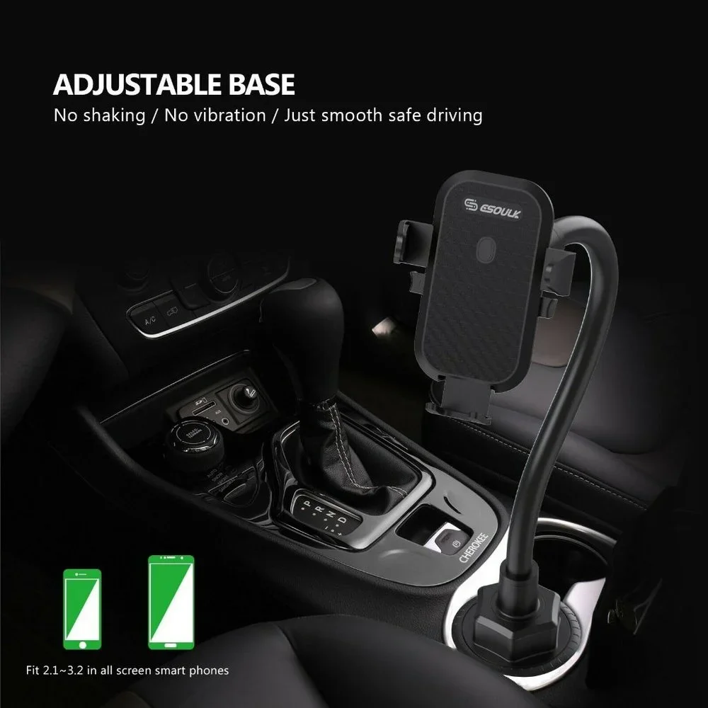 NEW Esoulk Strong Phone Universal Cup Holder Mount 11 Inch Flexible Gooseneck